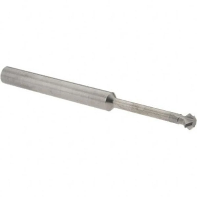 Accupro 1/4 1/4 Cut Diam, 1/8 Cut Width, 1/4 Shank, Solid Carbide Double-Angle Cutter Uncoated, 4 Teeth, 3 OAL 316952...